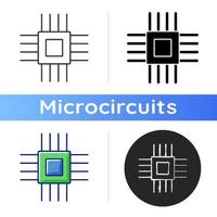 elektronische micro onderdelen pictogram vector