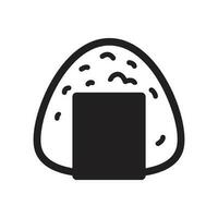 onigiri vector Japans voedsel icoon sushi logo grafisch symbool tekenfilm illustratie