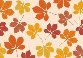 naadloos herfst patroon , botanisch bloem en blad vector