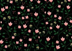 naadloos bloemen patroon , botanisch bloem en blad vector