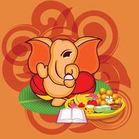 gelukkige ganesh chaturhi vector