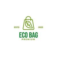 creatief eco zak logo geschikt voor bedrijf ontwerp vector illustratie idee