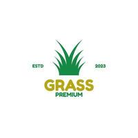 creatief gras logo ontwerp concept vector illustratie idee