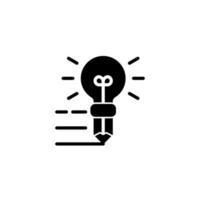 lamp creatief idee icoon vector