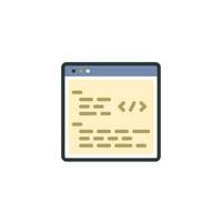 code codering Op maat ontwikkeling icoon vector
