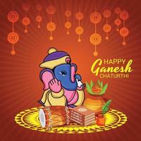 gelukkige ganesh chaturhi vector