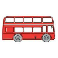 Londen rood bus vector illustratie geïsoleerd Aan wit achtergrond