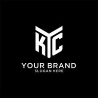 kc spiegel eerste logo, creatief stoutmoedig monogram eerste ontwerp stijl vector