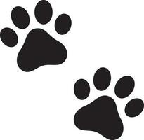 dier voetafdruk icoon geïsoleerd Aan wit achtergrond . hond poot icoon . vector illustratie