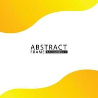 modieus gemakkelijk abstract meetkundig behang met vloeistof vormen a4. abstract vloeistof achtergrond met geel kleur. dynamisch beweging stijl voor banners , pamflet, poster, kader, grens, presentaties, flyers vector