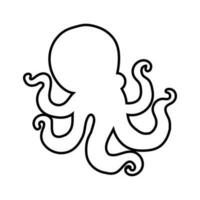 Octopus icoon vector. zeevruchten illustratie teken verzameling. oceaan symbool of logo. vector