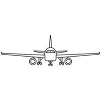 vliegtuig icoon vector. vliegtuig illustratie teken. vlak symbool of logo. vector