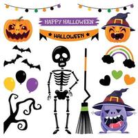 schattige halloween banner vector