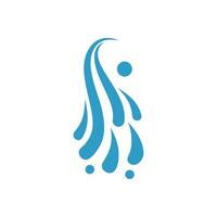 plons vector icoon. water illustratie symbool.oceaan logo. zee logo.