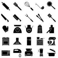 keuken icoon vector set. Koken illustratie teken verzameling. koken symbool of logo.