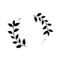 krans vector icoon. bruiloft illustratie symbool. slinger teken of logo.