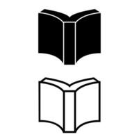 boek vector icoon. notitieboekje illustratie teken. bibliotheek symbool of logo.