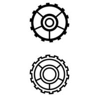 uitrusting vector icoon set. mechanisme illustratie teken verzameling. mechanica symbool of logo.