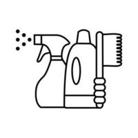 schoonmaak icoon vector. zuiverheid illustratie teken. het wassen symbool. vector