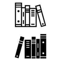 boek vector icoon. notitieboekje illustratie teken. bibliotheek symbool of logo.