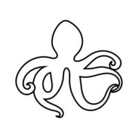 Octopus icoon vector. zeevruchten illustratie teken verzameling. oceaan symbool of logo. vector