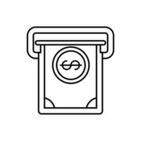 geld icoon vector. dollar illustratie teken. bank symbool of logo. vector