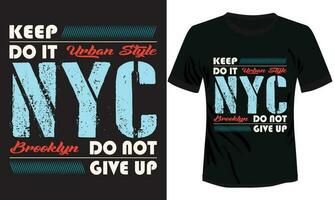 nyc typografie t-shirt ontwerp vector illustratie