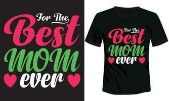 moederdag typografie t-shirt ontwerp vector