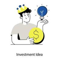 modieus investering idee vector
