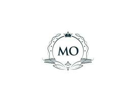 monogram ma luxe kroon logo, creatief vrouwelijk ma om logo brief icoon vector