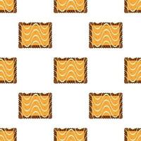 patroon eigengemaakt koekje verschillend smaak in gebakje biscuit vector