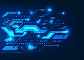 digitaal stroomkring achtergrond serveert naar controle de stromen van informatie efficiënt. is modern technologie in de netwerk zijn bouwkunde wetenschap naar helpen ondernemingen. economie groeit vector