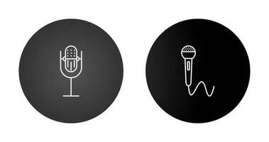 mic met draad vector icoon