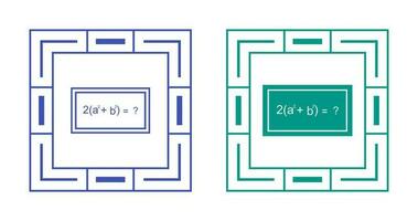 oplossen formule vector icoon