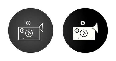 videomarketing vectorpictogram vector