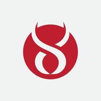 rode stier taurus logo sjabloon vectorillustratie pictogram vector