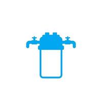 waterfilter en filtratie systeempictogram vector