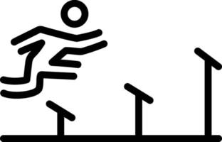 lijnpictogram voor atletiek vector