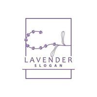 lavendel logo, gemakkelijk elegant Purper bloem fabriek vector, groet kaart ontwerp, banier, bloem ornament, lavendel hand- getrokken bruiloft, icoon symbool illustratie vector