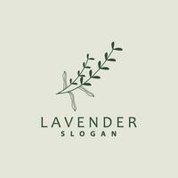 lavendel logo, gemakkelijk elegant Purper bloem fabriek vector, groet kaart ontwerp, banier, bloem ornament, lavendel hand- getrokken bruiloft, icoon symbool illustratie vector