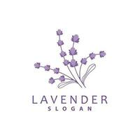 lavendel logo, gemakkelijk elegant Purper bloem fabriek vector, groet kaart ontwerp, banier, bloem ornament, lavendel hand- getrokken bruiloft, icoon symbool illustratie vector