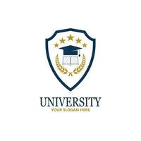 universiteitsacademie school en cursus logo ontwerpsjabloon vector