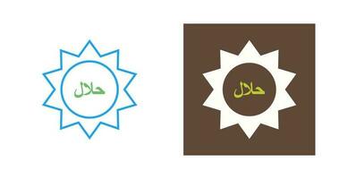 halal sticker vector icoon