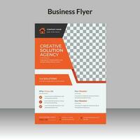 zakelijke flyer ontwerp en digitaal marketingbureau brochure voorbladsjabloon vector