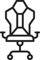 gaming stoel icoon vector afbeelding.