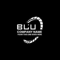 blu brief logo creatief ontwerp met vector grafisch, blu gemakkelijk en modern logo. blu luxueus alfabet ontwerp