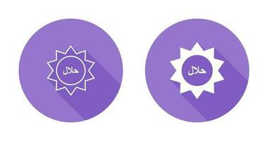 halal sticker vector icoon