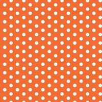 abstract wit polka punt patroon met oranje achtergrond. vector