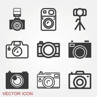 camera pictogrammen instellen vector