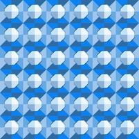 dit is een veelhoekig blauw geometrisch geruit patroon met een lichte achthoek vector